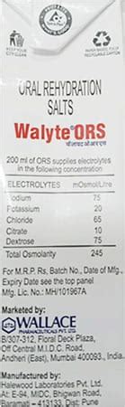 Buy WALYTE ORS RTD WHO LIQUID 200 ML Online & Get Upto 60% OFF at PharmEasy