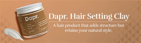 Dapr. Hair Setting Clay (100 grams) for Sculpted Hair | Medium Hold ...