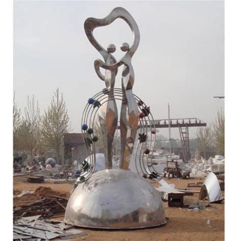 不锈钢举重雕塑，公园运动雕塑