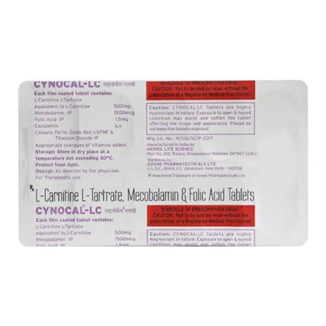 Cynocal Lc Strip Of 10 Tablets: Uses, Side Effects, Price & Dosage ...