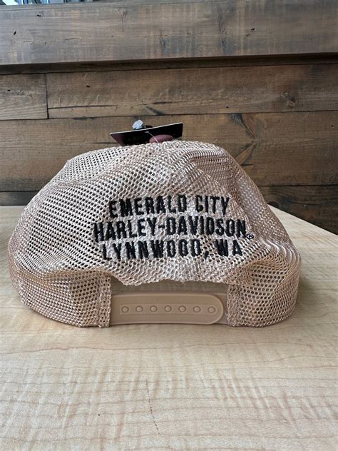 Emerald City Harley-Davidson® Dealer Hat Burgundy/Oatmeal – Mt. Rainier ...