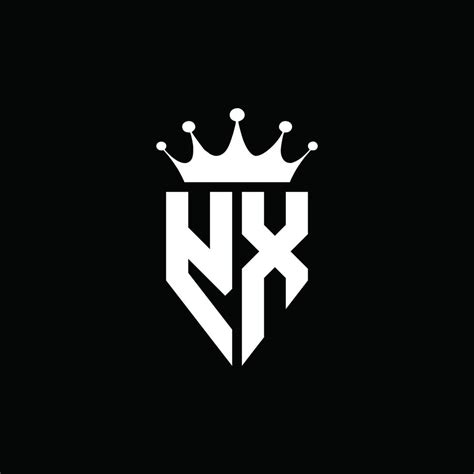 YX logo monogram emblem style with crown shape design template 4284103 ...