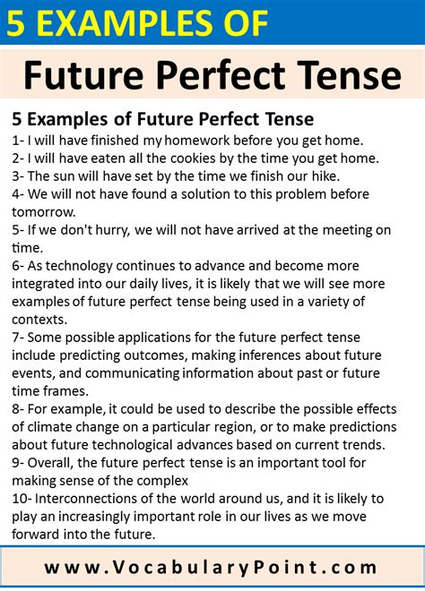 Future Perfect Verb Examples 的图像结果