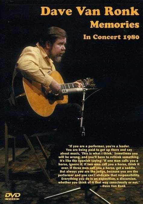 Dave Van Ronk Memories in Concert: Amazon.in: Mel Bay Publications ...