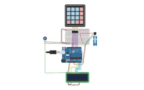 Image result for Password Door Lock Using Arduino Tinkercad