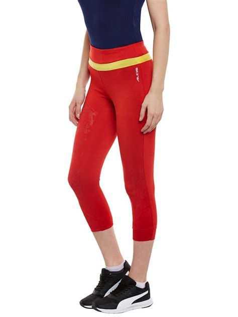 Alcis Red Running Tights AKRUWLG0900249 AKRUWLG0900249-S