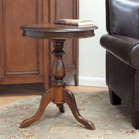 Made Pedestal Side Table at George Hodge blog