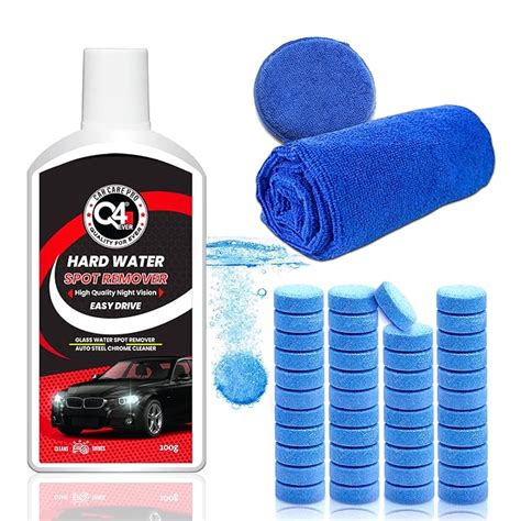 Q4 EVER Car Care | Windshield care | Car Glass Hard Water Spot Remover ...