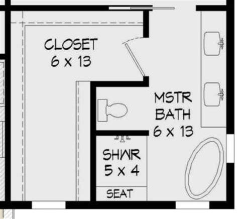 Master closet and bath layout – Artofit