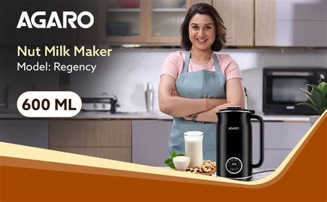 AGARO Regency Automatic Nut Milk Maker, Vegan Milk Machine, Make Vegan ...