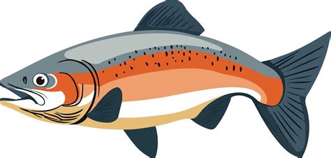 lovely cute simple salmon clipart 52237934 Vector Art at Vecteezy