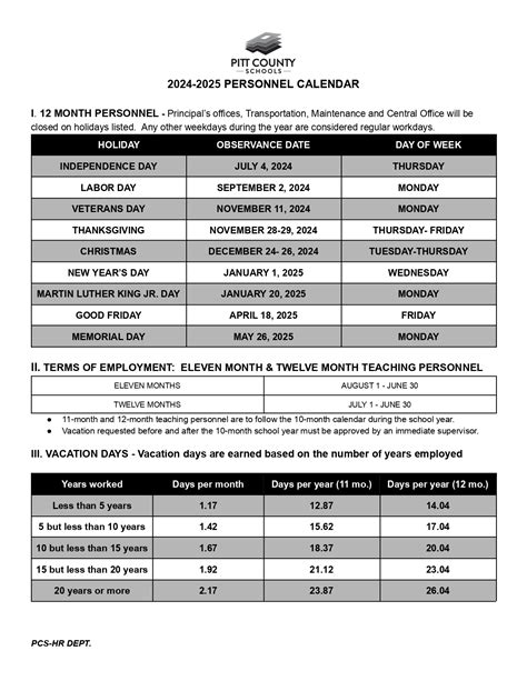 Pitt County Schools Calendar 2024 - School District Calendar