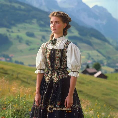 Switzerland Traditional Clothing For Girls