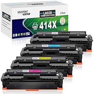 SINOPRINT 414X Toner Cartridges Replacement for HP 414X W2020X 414A ...