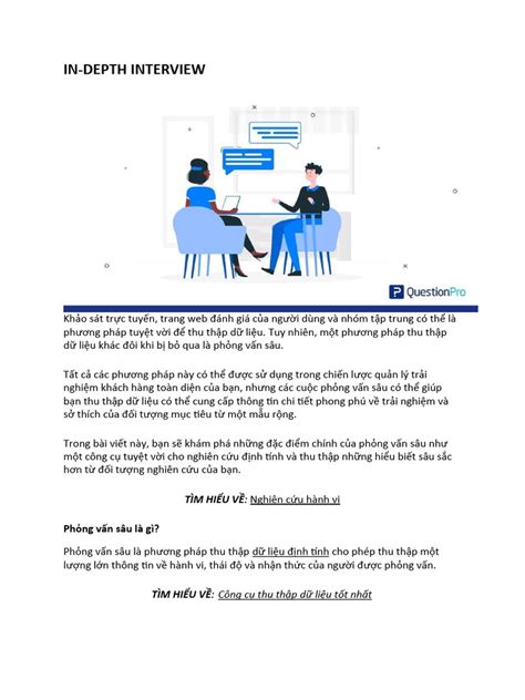 Image result for How to Report In-Depth Interview