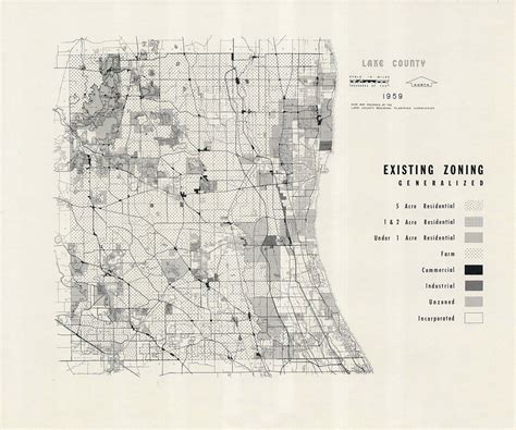 1959 Map of Lake County Illinois - Etsy | Architecture mapping, Lake ...