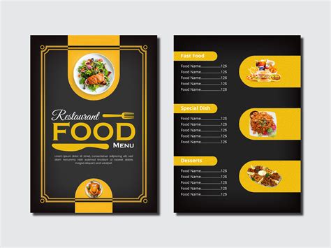 Restaurant Food Menu 的图像结果