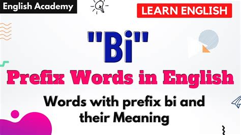 Bi prefix words in English - Words with prefix bi and their meaning ...