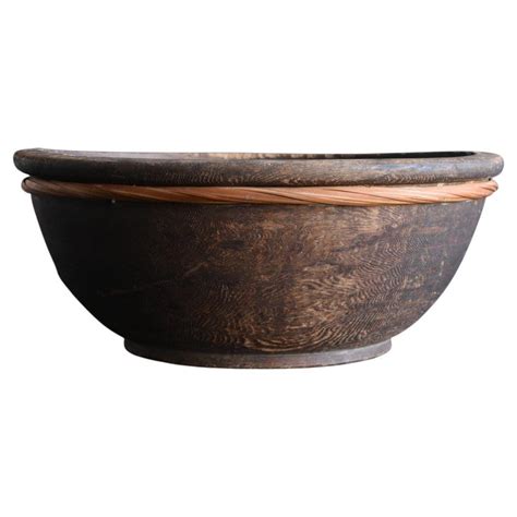 Japanese Antique Wooden Bowl 1860s-1900s/Mingei Wabi-sabi Primitive ...