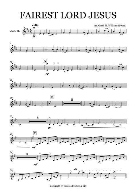 FAIREST LORD JESUS FOR FULL ORCHESTRA (arr. Garth M. Williams (Socan ...