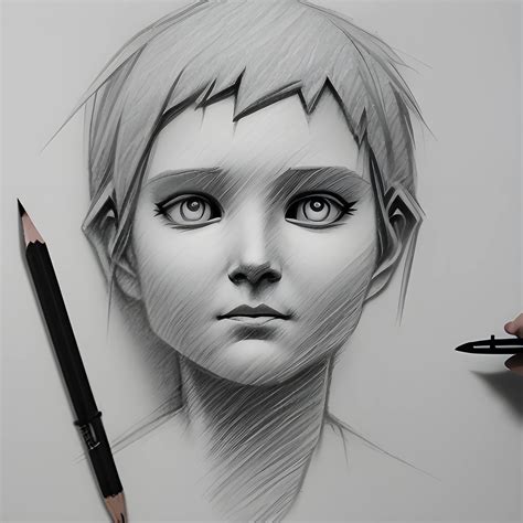 , Pencil Sketch, 3D - Arthub.ai