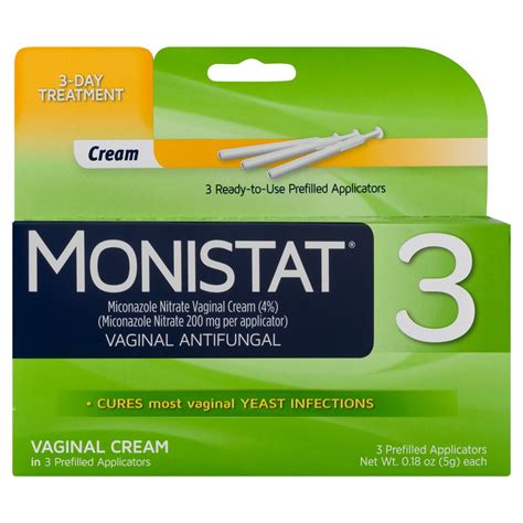 Monistat, 7-Day Yeast Infection Treatment, Cream and External Itch Relief Cream - Walmart.com