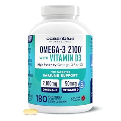 Oceanblue Professional Fish Oil with Vitamin D3 | India | Ubuy