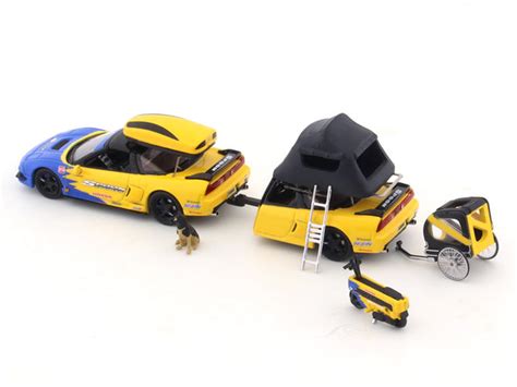 Honda Acura NSX TRA Camping Trailer spoon 1:64 MLGB diecast scale car ...
