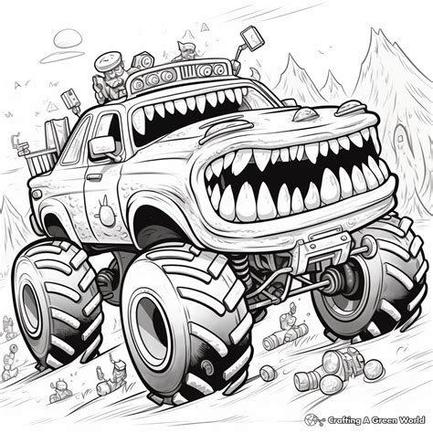 Monster Truck Coloring Pages - Free & Printable!
