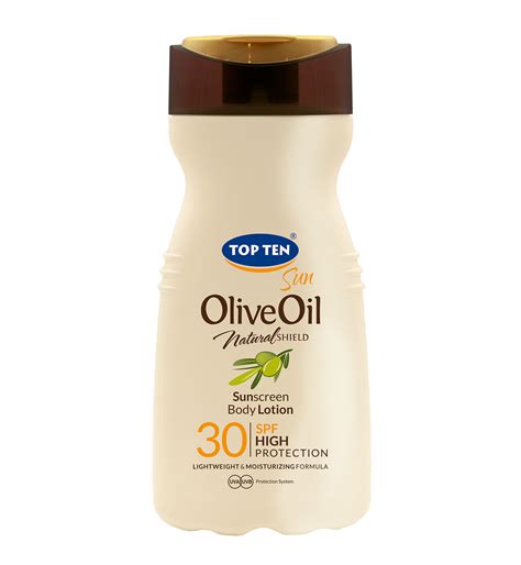 TOP TEN OLIVE OIL Sunscreen Lotion SPF 30 – Top Ten Kozmetika