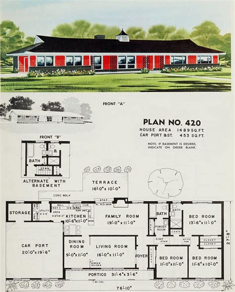 The most popular 1970s house plans: Ranch, contemporary, split levels ...