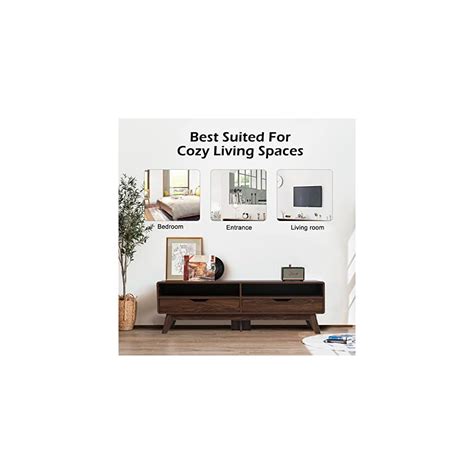 Buy UEV Mid-Century Modern Low Profile 59 Inch TV Stand in Walnut Style ...