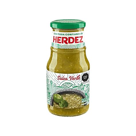 Herdez Green Salsa (Tomatillo) Salsa 453g - Poblano Distribution Foods ...