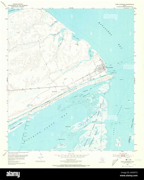 Map of port oconnor texas hi-res stock photography and images - Alamy