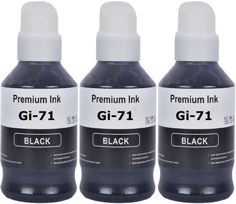 Teqbot GI 71 Refill Ink for Canon Pixma G1020 G2020 G2021 G2060 G3020 ...