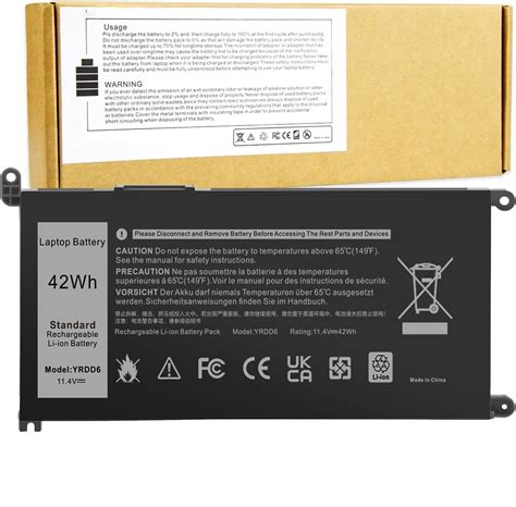 42Wh YRDD6 Battery for Dell inspiron 15 3000 Series 3583 3593 3582 3584 ...