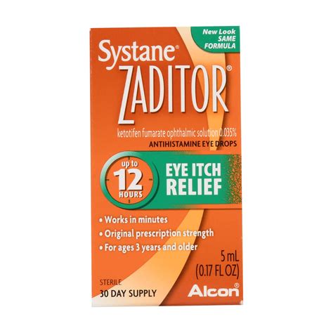 Zaditor Eye Itch Relief Antihistamine Eye Drops - Walmart.com
