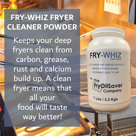 Buy Fry-Whiz Deep Fryer Cleaner, Non-Foaming Fryer Cleaning Powder ...