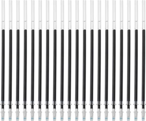 PATIKIL Retractable Gel Pen Refills, 50 Pcs Black Rollerball Gel Ink ...