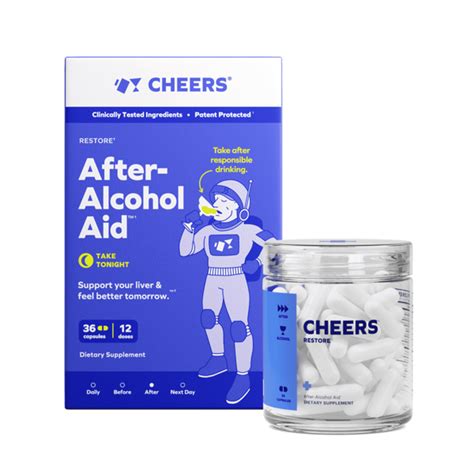 Cheers Restore After-Alcohol Aid, Capsules (36 ct) Delivery or Pickup ...
