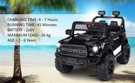 Buy SKYA STAR Pobo Battery Operated Jeep for Kids Ride on Toy Kids Car ...