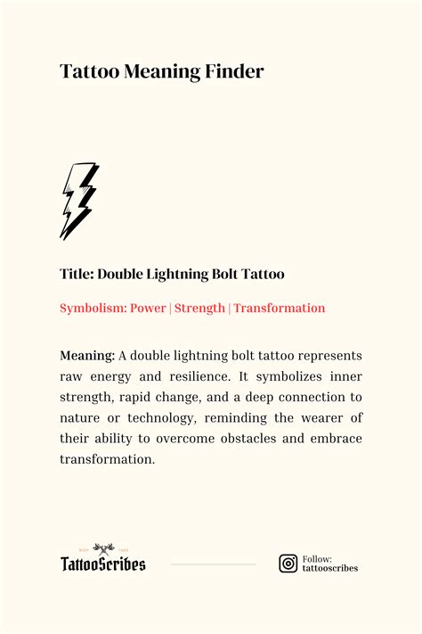 Double Lightning Bolt Tattoo Meaning – What Does It Symbolize ...