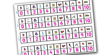 Toys Number Track (1-10) (teacher made) - Twinkl