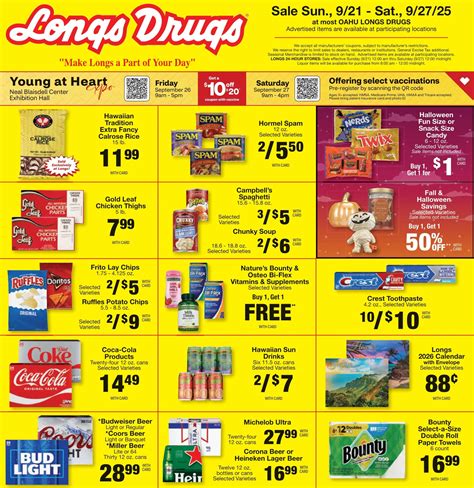 Longs Weekly Ad Sale September 21 – September 27, 2025
