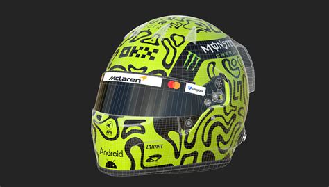 F1 Lando Norris Helmet 2025 - 3D Model by Cactus3D