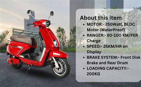 EOX E1 Electric Scooter for Adults | Non RTO EV with 60-80Km Range ...
