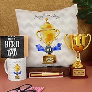 Buy TIED RIBBONS Hamper for Dad Printed Cushion Cover with Filler (12 x ...