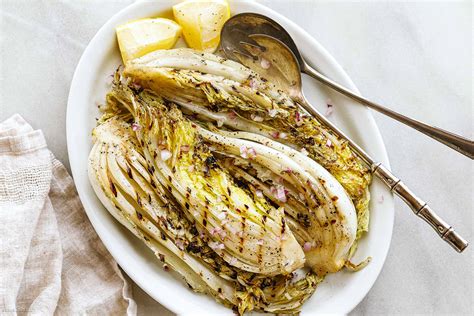 Grilled Napa Cabbage Recipe with Lemon Garlic Dressing – How to Grill ...