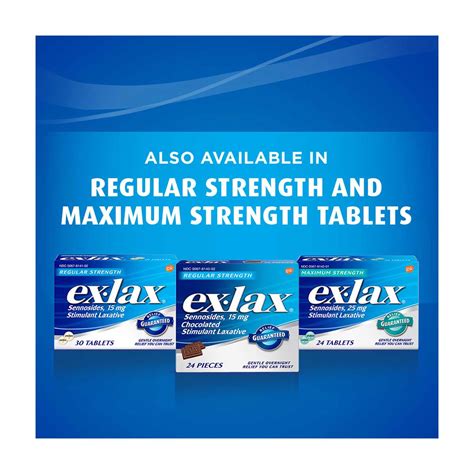 Buy Ex-Lax Regular Strength Chocolated Stimulant Laxative Pieces ...