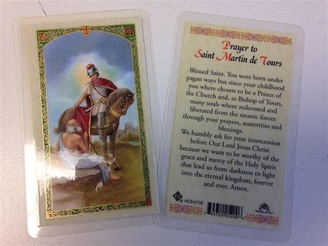 Amazon.com: Holy Prayer Cards For the Prayer to Saint Martin Caballero ...